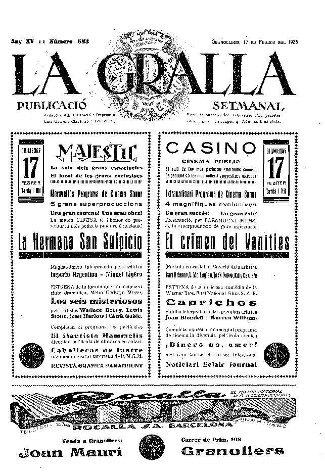 La Gralla, 17/2/1935 [Issue]