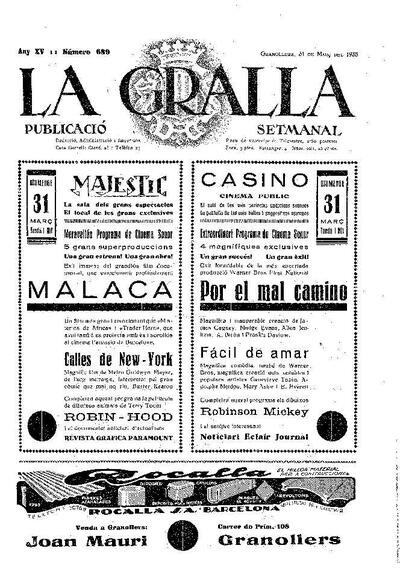 La Gralla, 31/3/1935 [Issue]