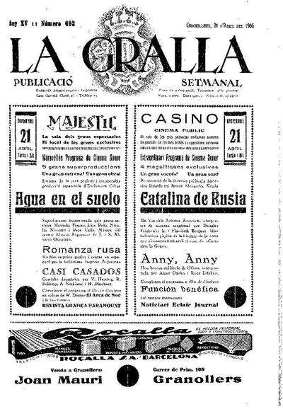 La Gralla, 21/4/1935 [Issue]