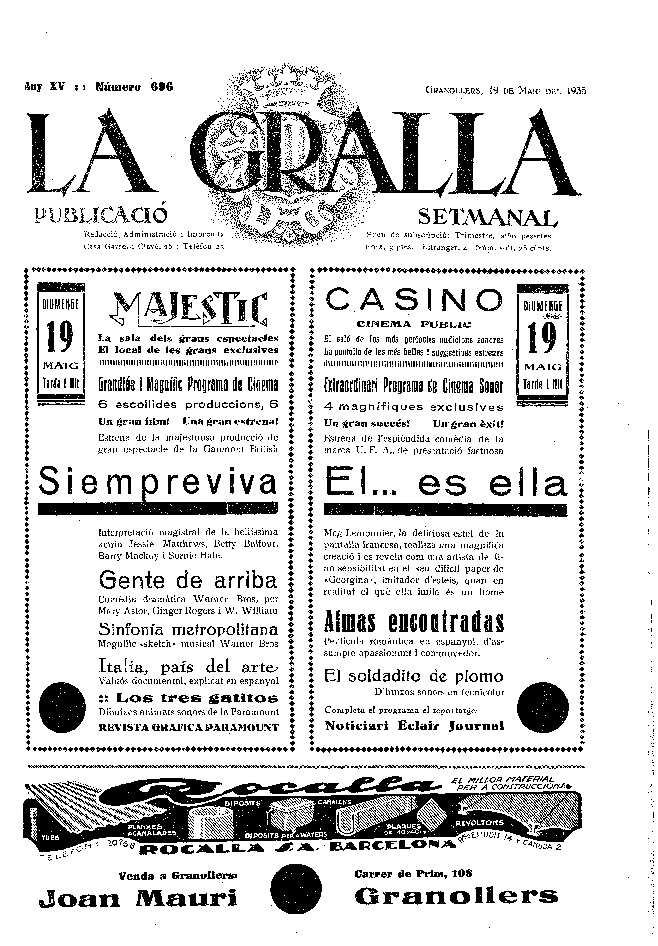 La Gralla, 19/5/1935 [Issue]