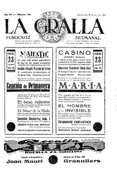 La Gralla, 23/6/1935 [Issue]