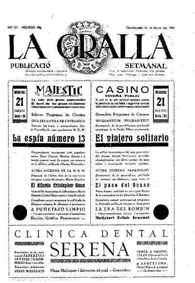 La Gralla, 21/7/1935 [Issue]