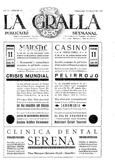 La Gralla, 11/8/1935 [Issue]