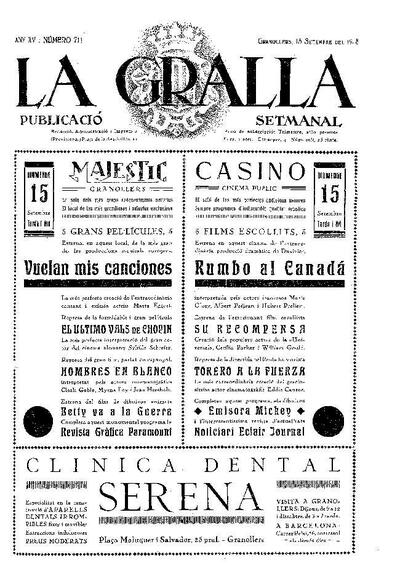 La Gralla, 15/9/1935 [Issue]