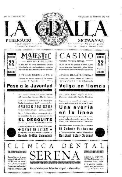 La Gralla, 22/9/1935 [Issue]