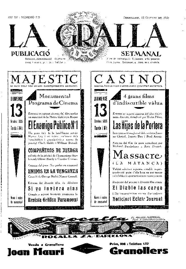La Gralla, 13/10/1935 [Issue]