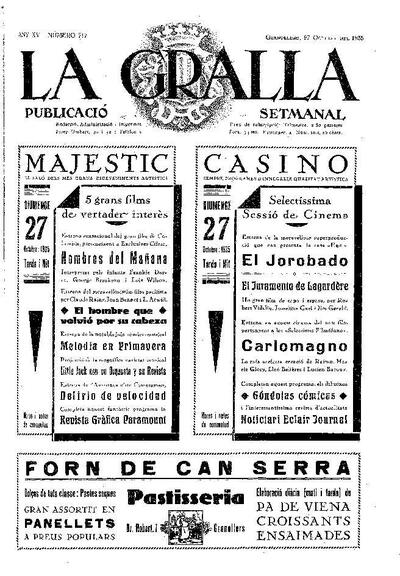 La Gralla, 27/10/1935 [Issue]