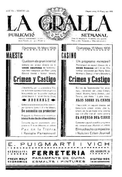 La Gralla, 15/3/1936 [Issue]