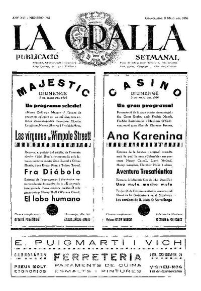 La Gralla, 3/5/1936 [Issue]