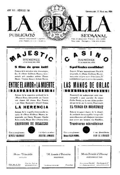 La Gralla, 17/5/1936 [Issue]