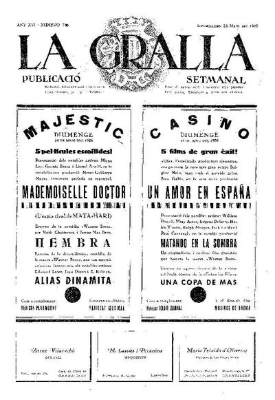 La Gralla, 24/5/1936 [Issue]