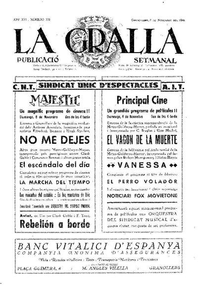 La Gralla, 8/11/1936 [Issue]
