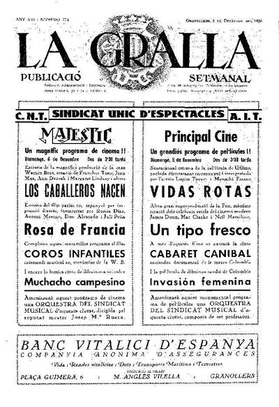 La Gralla, 6/12/1936 [Issue]