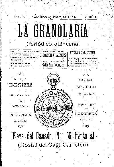 La Granolaria, 27/1/1895 [Ejemplar]