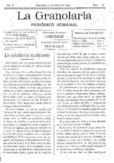 La Granolaria, 17/3/1895 [Issue]