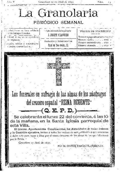 La Granolaria, 20/4/1895 [Exemplar]