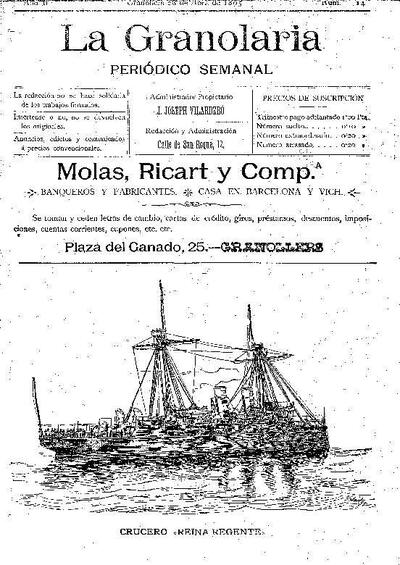 La Granolaria, 28/4/1895 [Issue]