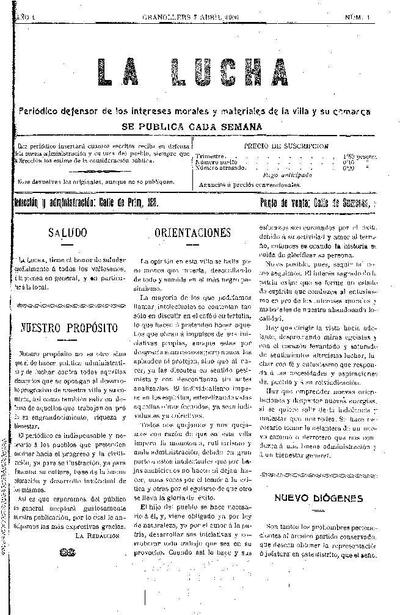 La Lucha, 7/4/1906 [Issue]