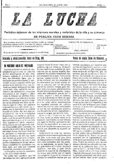 La Lucha, 28/4/1906 [Ejemplar]