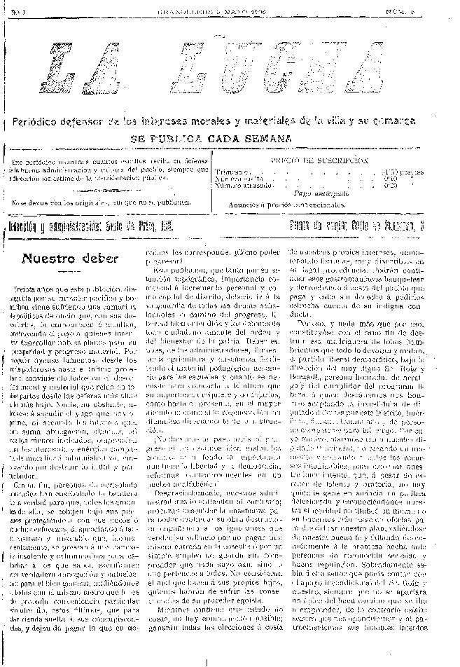 La Lucha, 5/5/1906 [Ejemplar]
