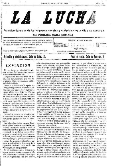 La Lucha, 7/7/1906 [Ejemplar]