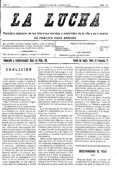 La Lucha, 11/8/1906 [Issue]