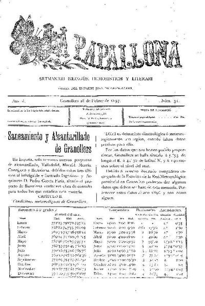 La Papallona, 28/2/1897 [Exemplar]
