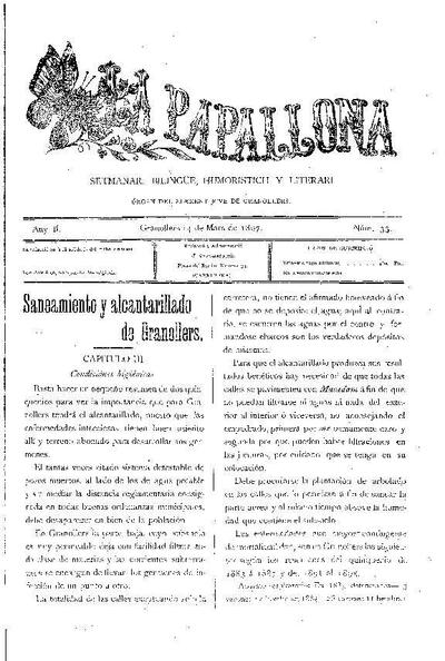 La Papallona, 14/3/1897 [Issue]
