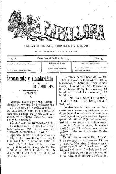 La Papallona, 28/3/1897 [Issue]