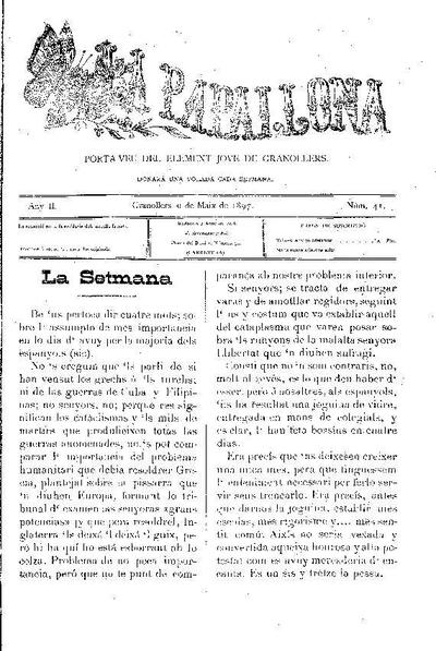 La Papallona, 9/5/1897 [Exemplar]