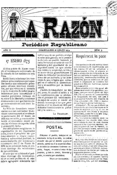 La Razón, 16/1/1904 [Issue]