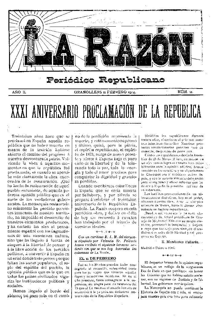 La Razón, 11/2/1904 [Ejemplar]