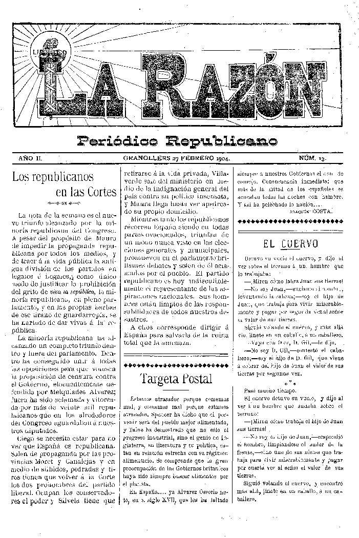 La Razón, 27/2/1904 [Issue]