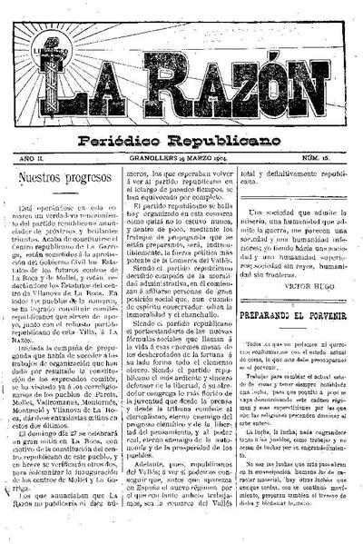 La Razón, 19/3/1904 [Issue]