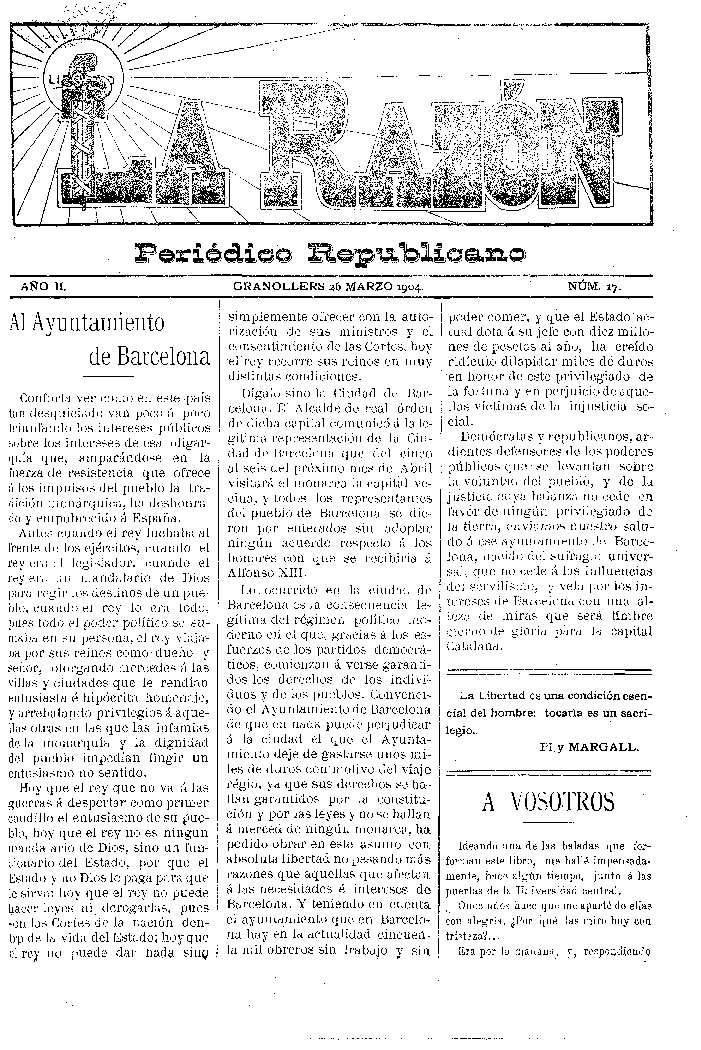 La Razón, 26/3/1904 [Issue]