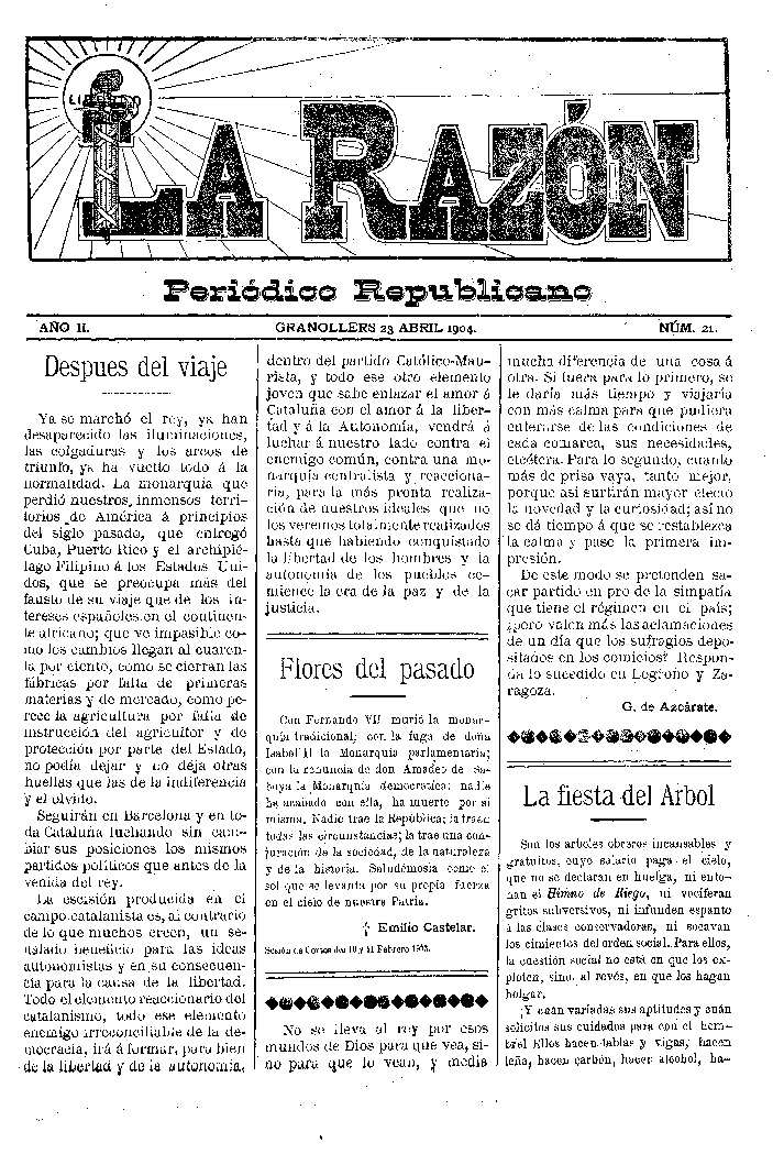 La Razón, 23/4/1904 [Issue]