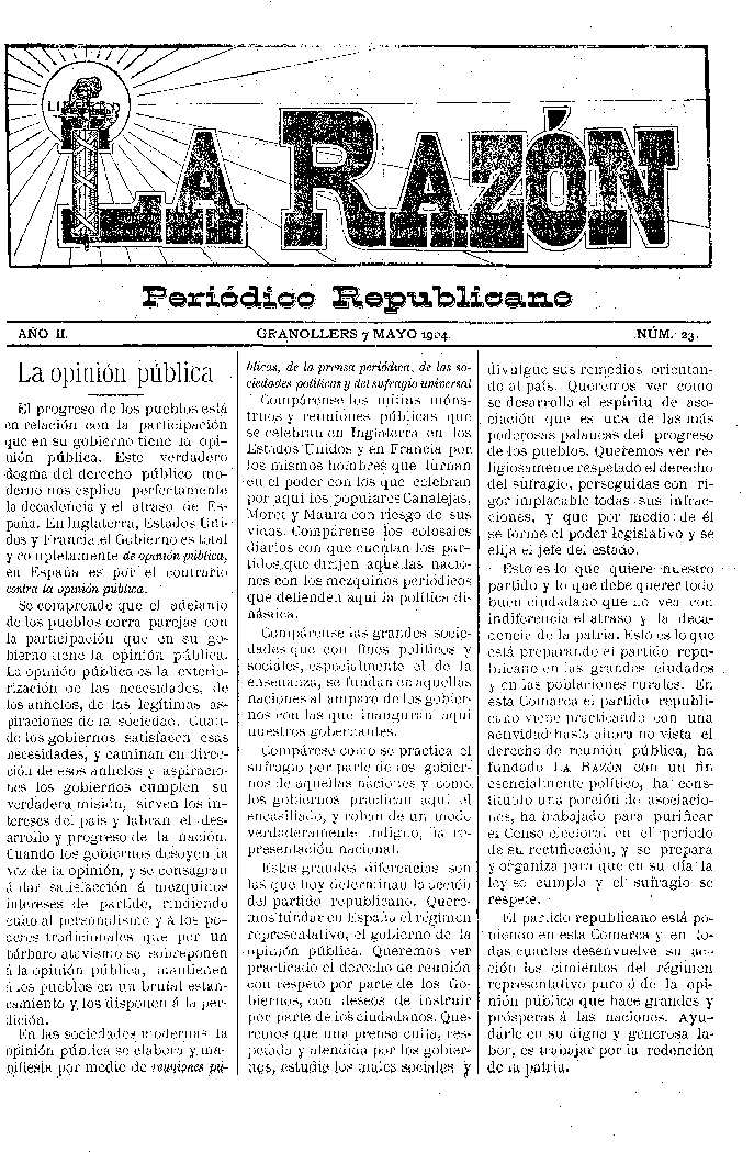 La Razón, 7/5/1904 [Issue]