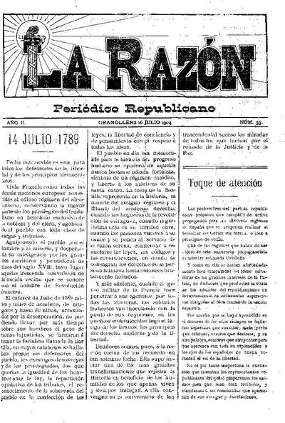 La Razón, 16/7/1904 [Issue]