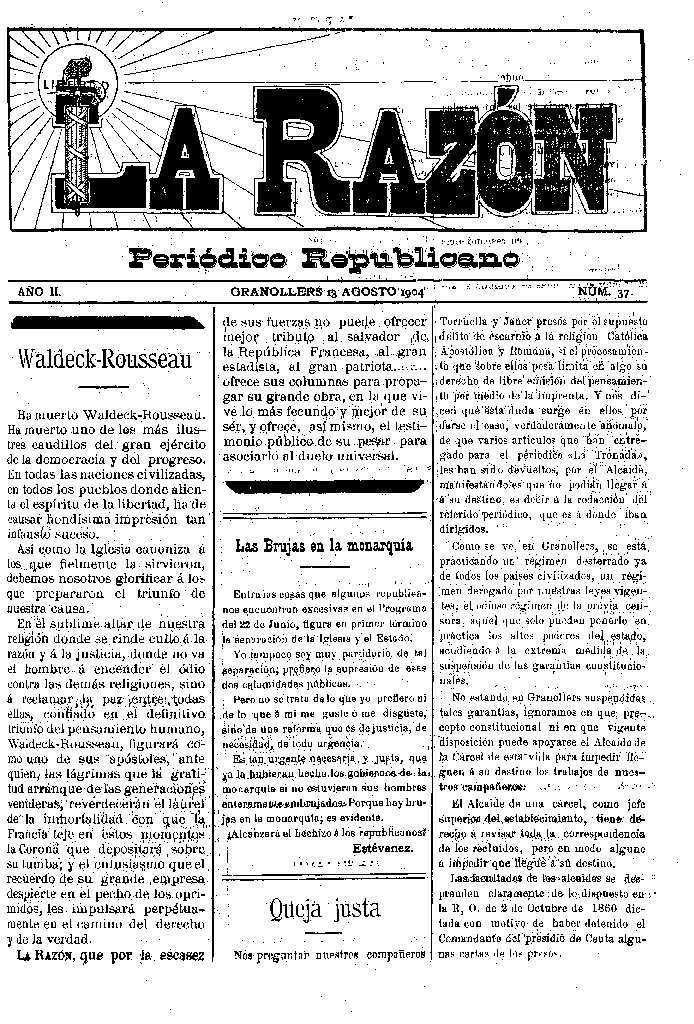 La Razón, 13/8/1904 [Issue]