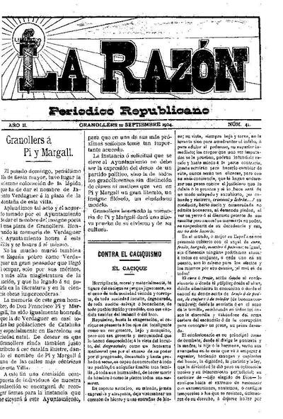 La Razón, 10/9/1904 [Issue]