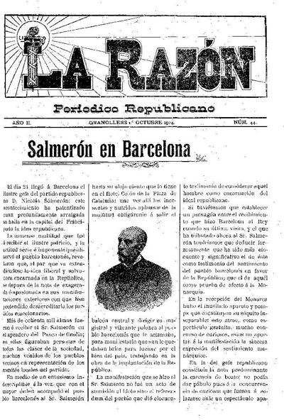 La Razón, 1/10/1904 [Issue]