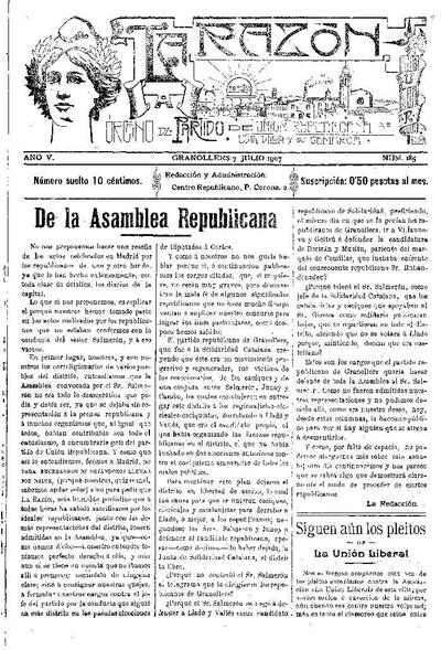 La Razón, 7/7/1907 [Ejemplar]