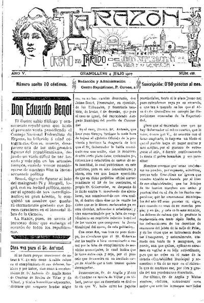 La Razón, 4/8/1907 [Ejemplar]