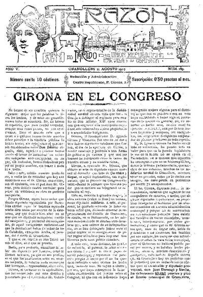 La Razón, 11/8/1907 [Ejemplar]