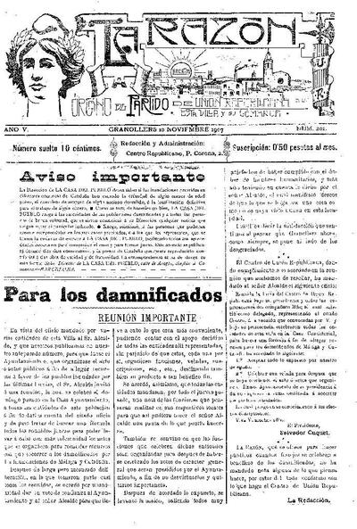 La Razón, 10/11/1907 [Ejemplar]