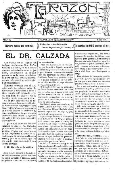 La Razón, 15/12/1907 [Ejemplar]