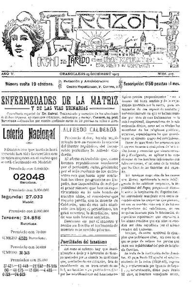 La Razón, 23/12/1907 [Ejemplar]
