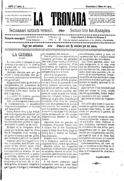 La Tronada, 7/5/1904 [Issue]