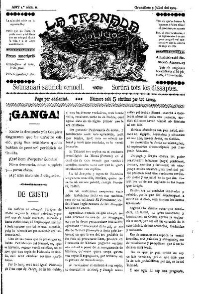 La Tronada, 9/7/1904 [Exemplar]