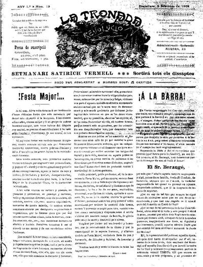 La Tronada, 3/9/1904 [Ejemplar]